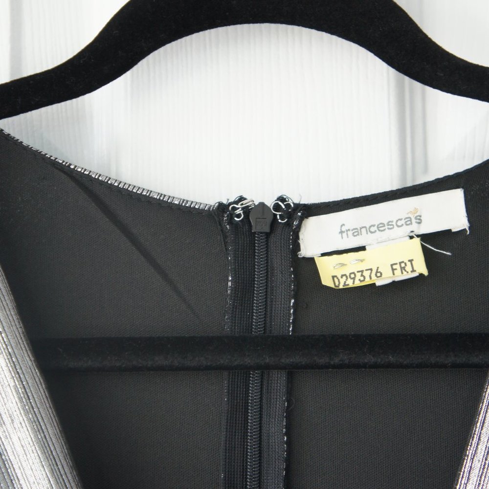 Francesca’s Collection Size Large Silver Jumpsuit - Picture 4 of 16